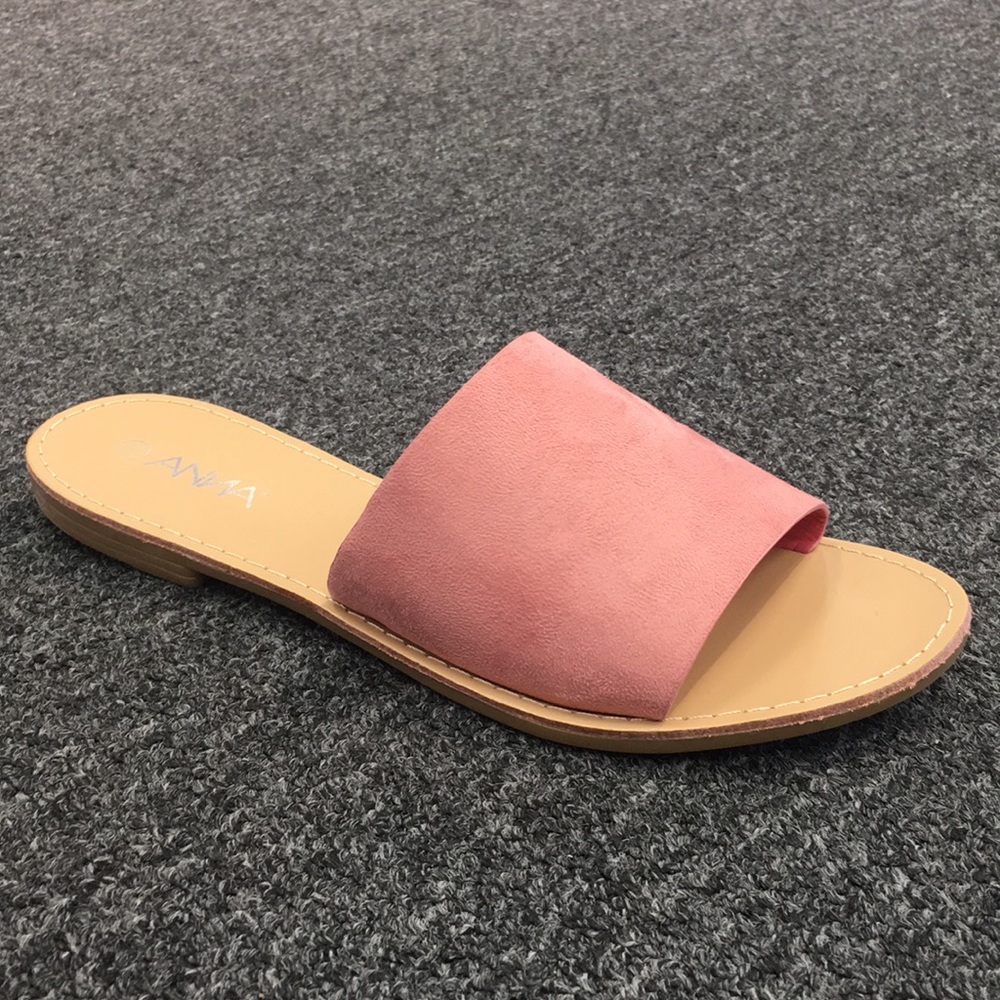 Mauve Suede Flats